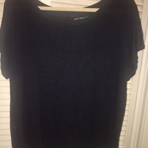 Ann Taylor linen shirt, navy, xl